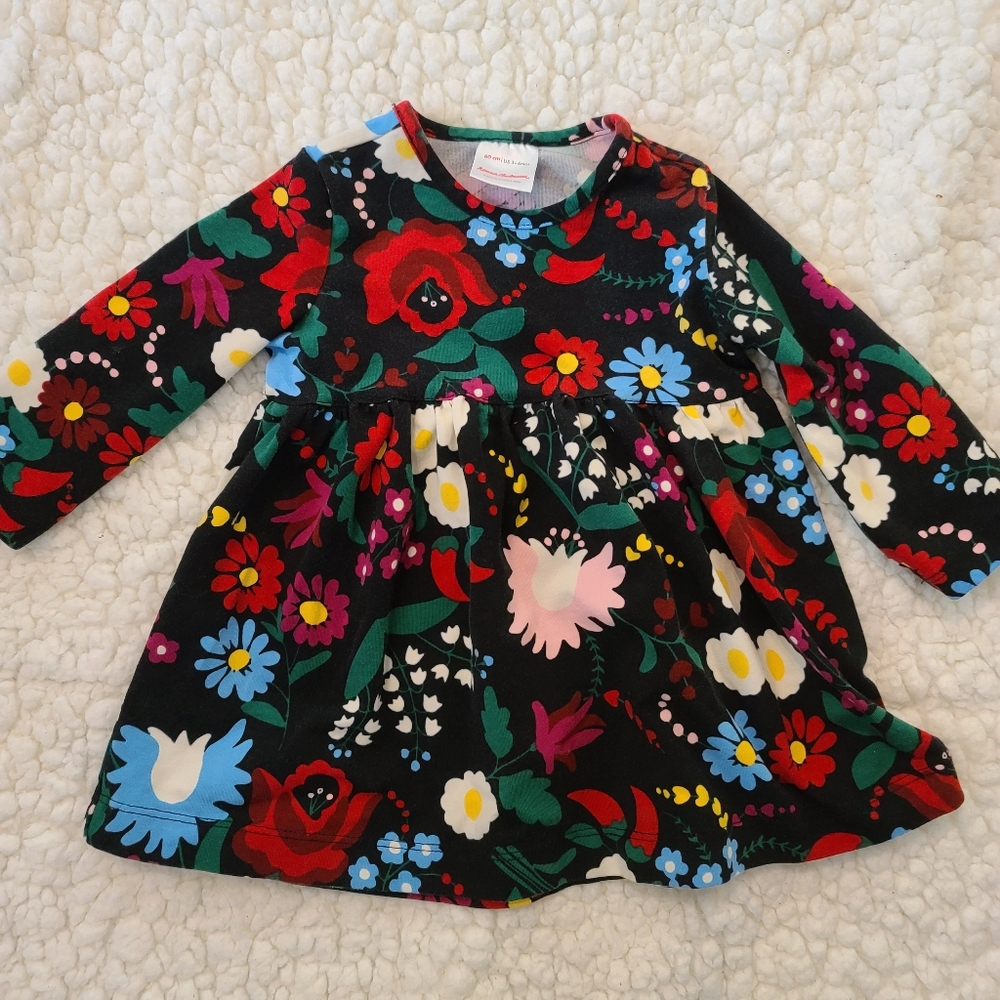 Hanna Andersson Long Sleeve Floral Play Dress